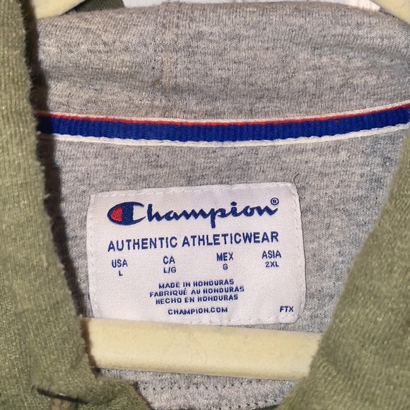 Men’s Forest 🌳 Green Champion Hoodie - Picture 5 of 5